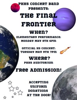 PHHS Concert Band presents The Final Frontier